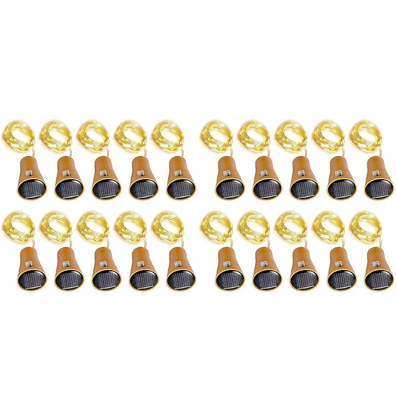 Decor Lighting Cork - ABHU 20Pcs Solar Wine Bottle String