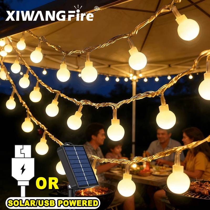 3-10M Solar/USB/Battery String - Lighting Decoration Outdoor ulasan dan harga