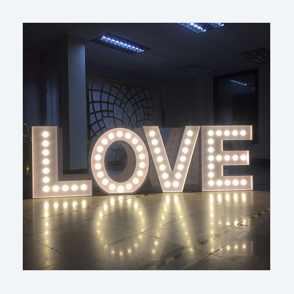 Hot Sales Support Oem Outdoor  - Light Up Letters Marquee ulasan dan harga