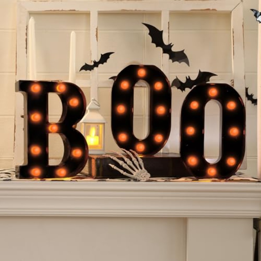 Halloween Decorations-3 Marque - Light Up Letters Marquee ulasan dan harga
