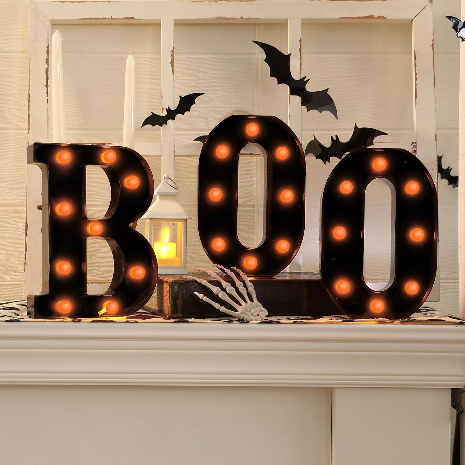 Halloween Decorations-3 LED Ma - Light Up Letters Marquee ulasan dan harga