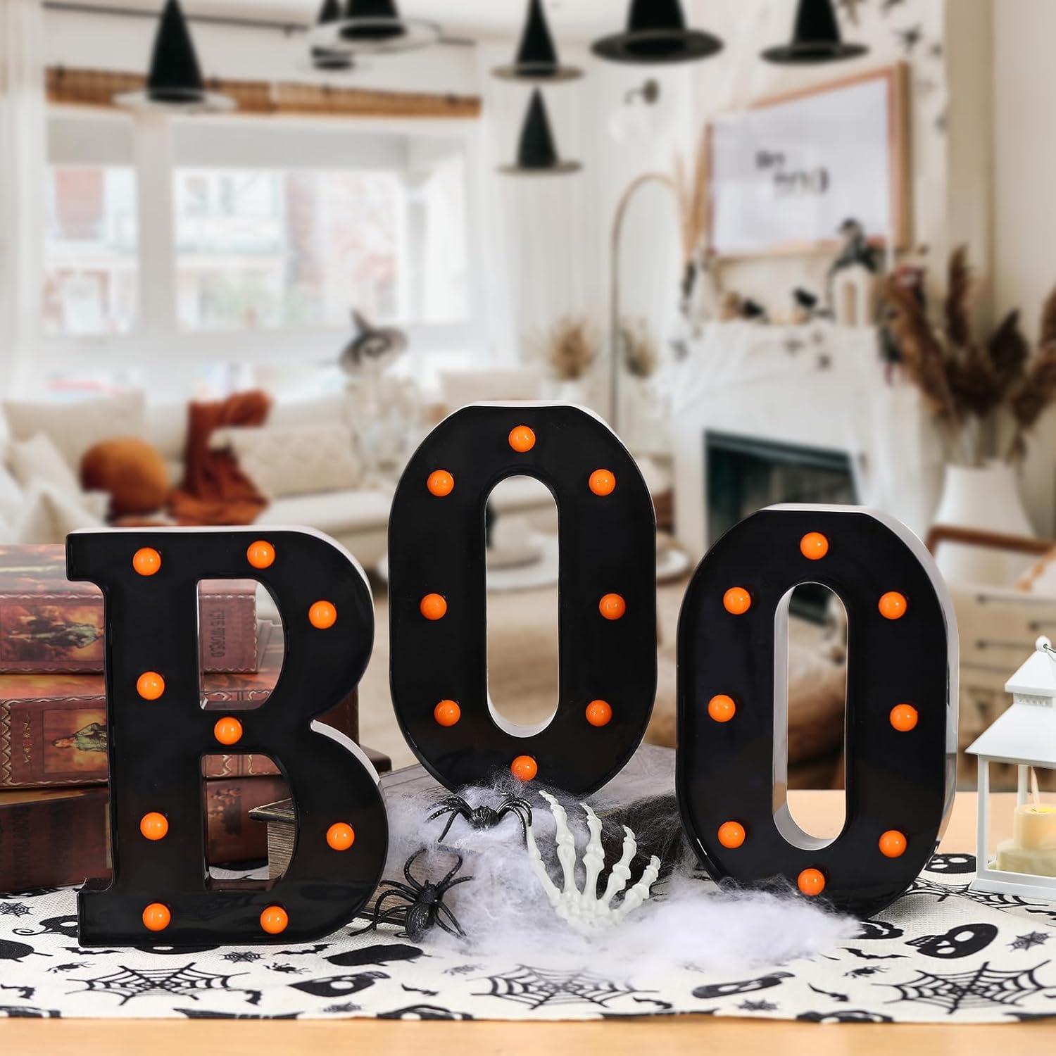 Halloween Decorations-3 LED Ma - Light Up Letters Marquee ulasan dan harga