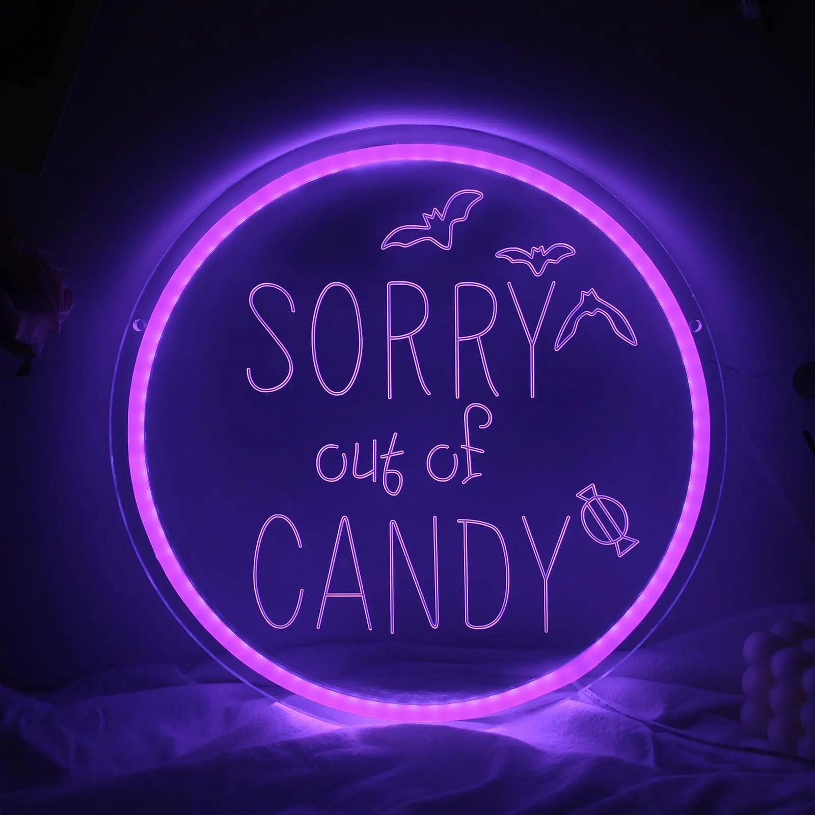 Sorry Out of Candy LED Neon Si - Home Decor Lighting Tricks ulasan dan harga