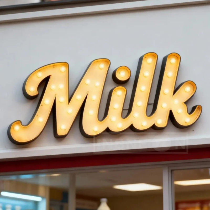 Custom Metal Light Bulb Letter - Light Up Letters Marquee ulasan dan harga