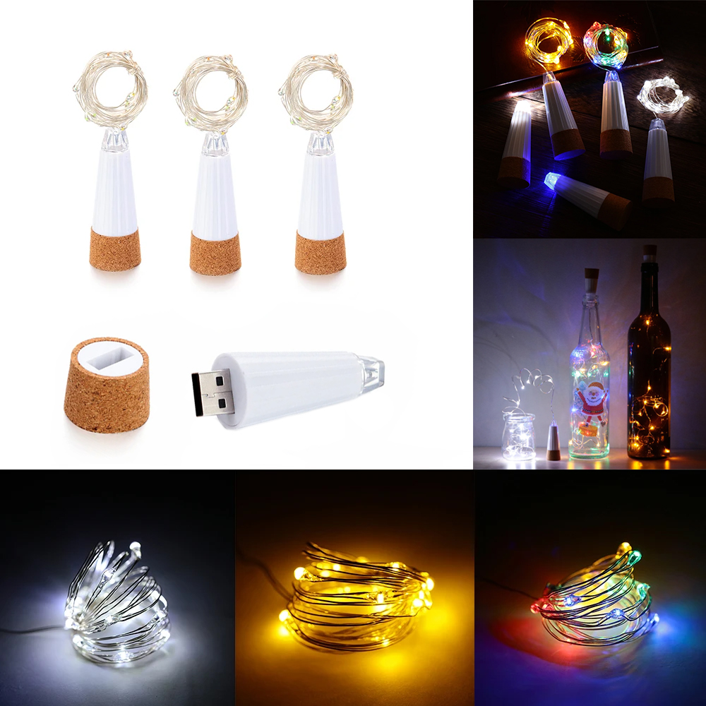 2m 20 LED Cork Bottle Fairy Li - Decor Lighting Cork ulasan dan harga