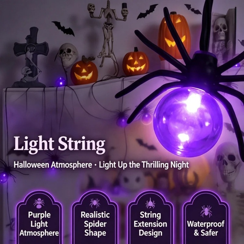 Battery Powered Spider LED Str - Lighting Decoration Outdoor ulasan dan harga
