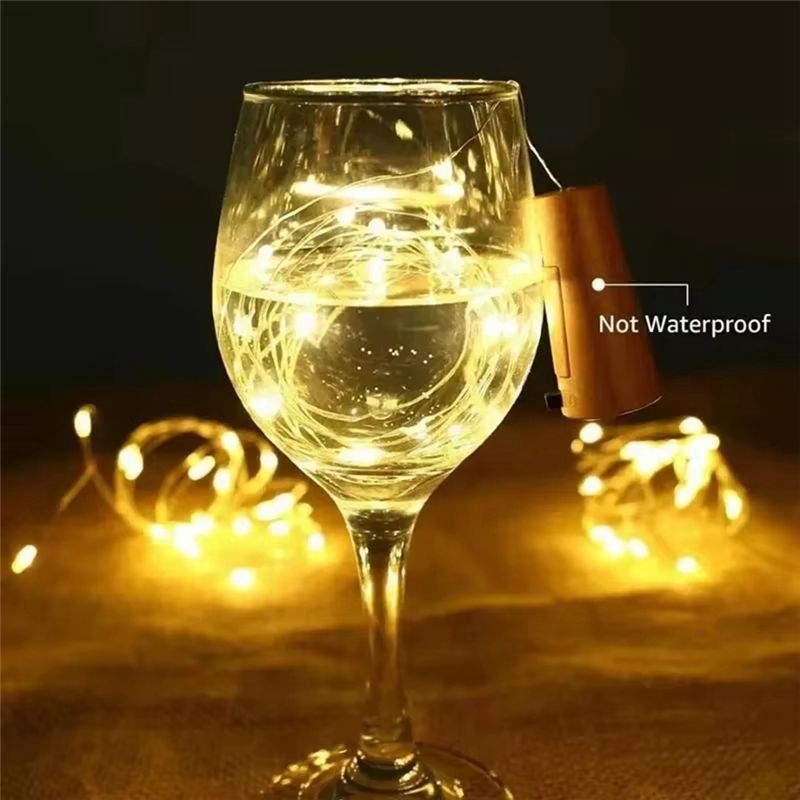 A76I-Set Of 10 Solar LED Fairy - Decor Lighting Cork ulasan dan harga