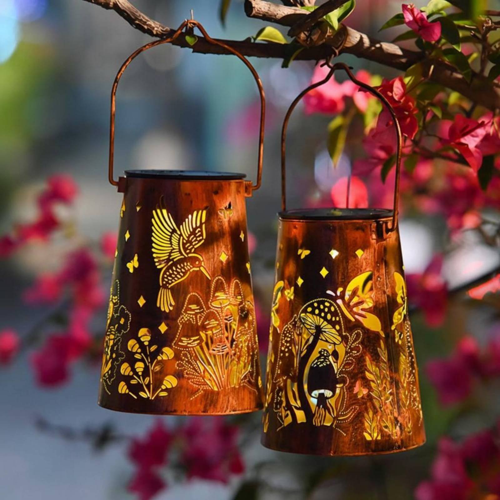 Floral Garden Lantern Pattern  - Lighting Decoration Outdoor ulasan dan harga