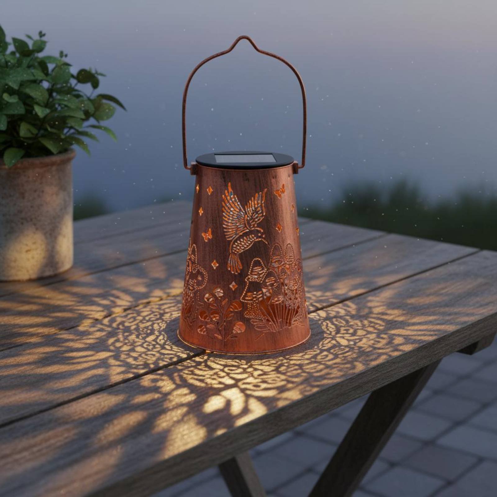 Floral Garden Lantern Pattern  - Lighting Decoration Outdoor ulasan dan harga