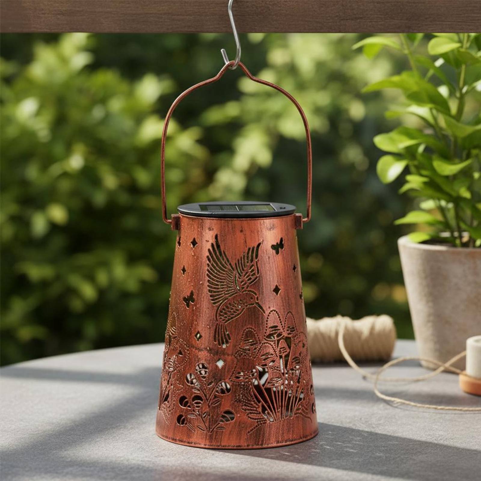 Floral Garden Lantern Pattern  - Lighting Decoration Outdoor ulasan dan harga