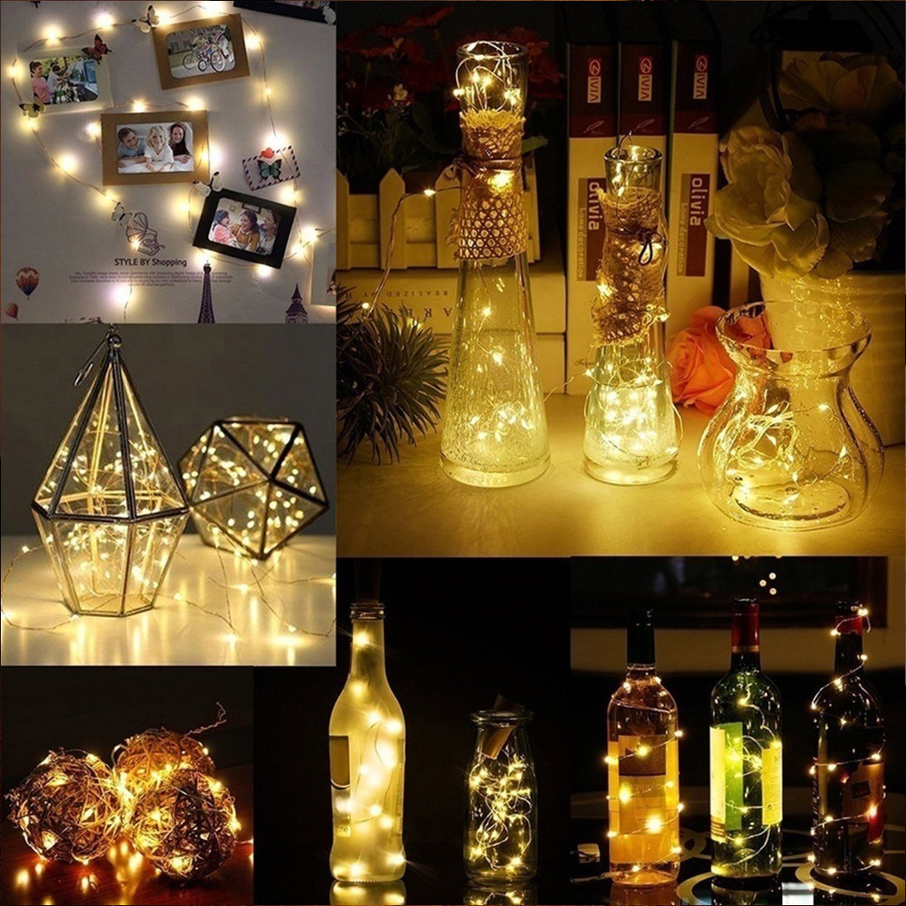 Cork String Lights 10 Leds LED - Decor Lighting Cork ulasan dan harga