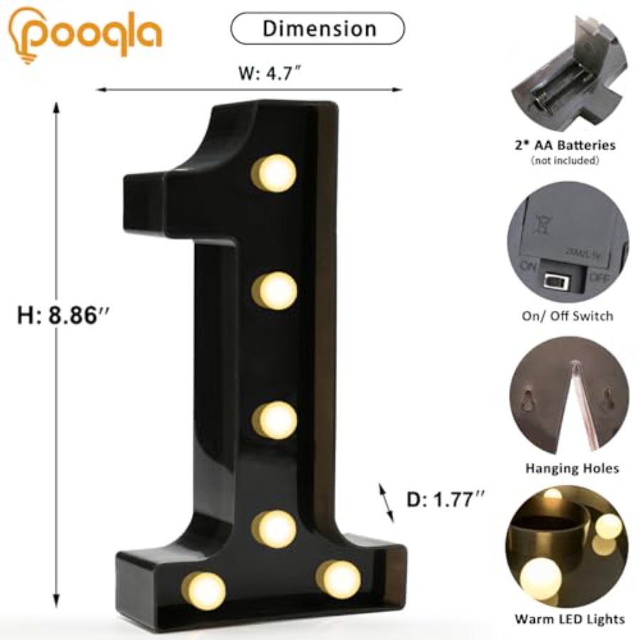 Decorative Led Light Up Number - Light Up Letters Marquee ulasan dan harga