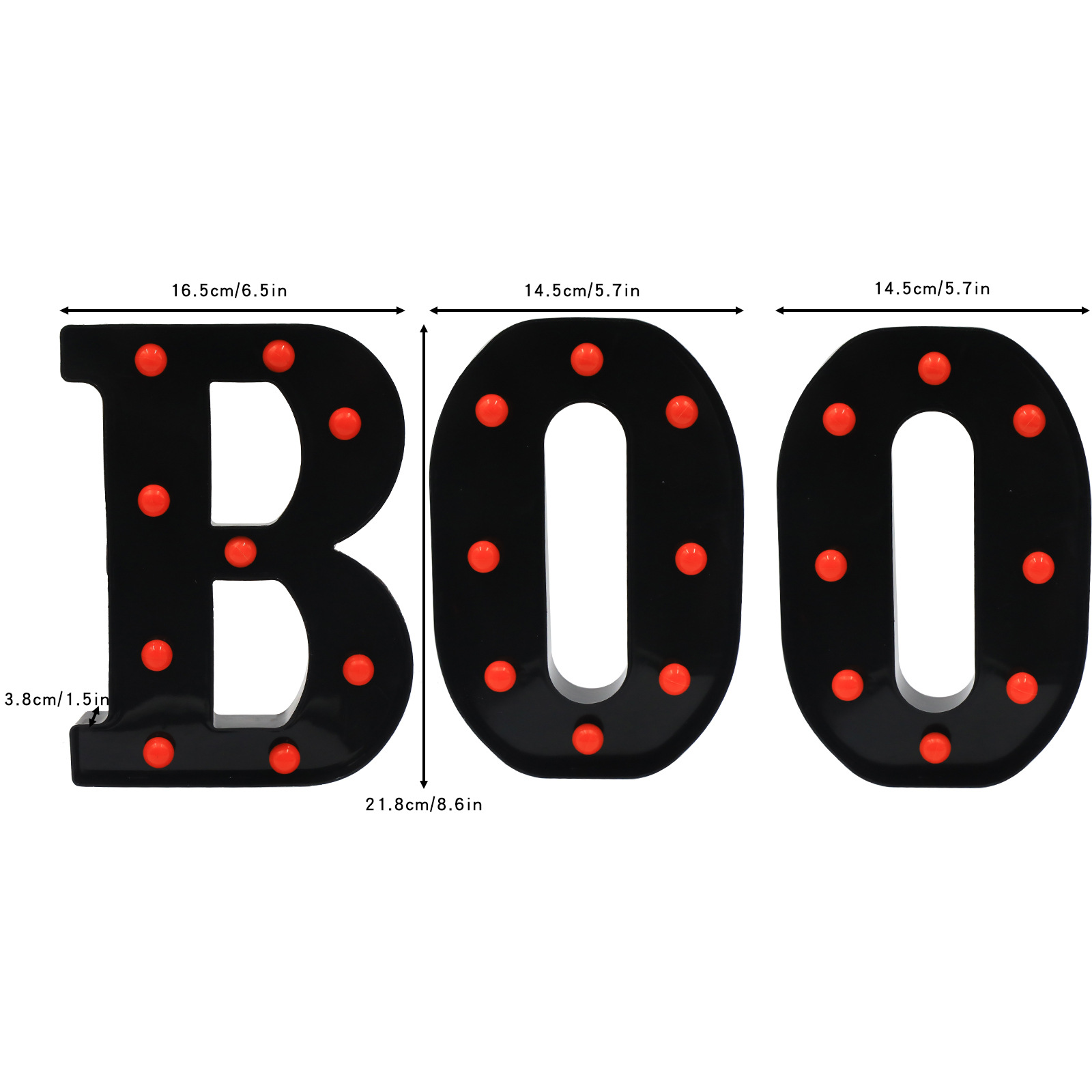 Halloween Decor Indoor-3 LED M - Light Up Letters Marquee ulasan dan harga