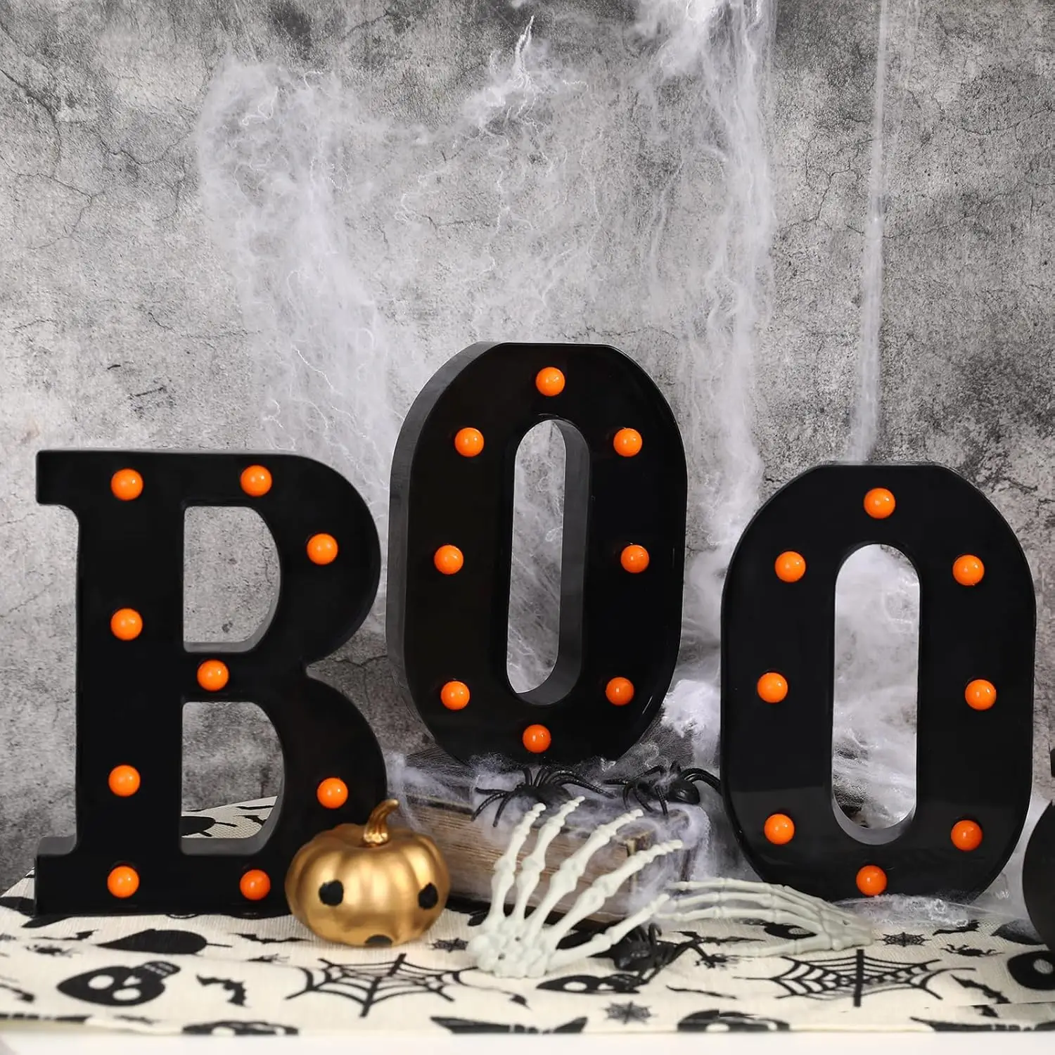 Halloween Decor Indoor-3 LED M - Light Up Letters Marquee ulasan dan harga