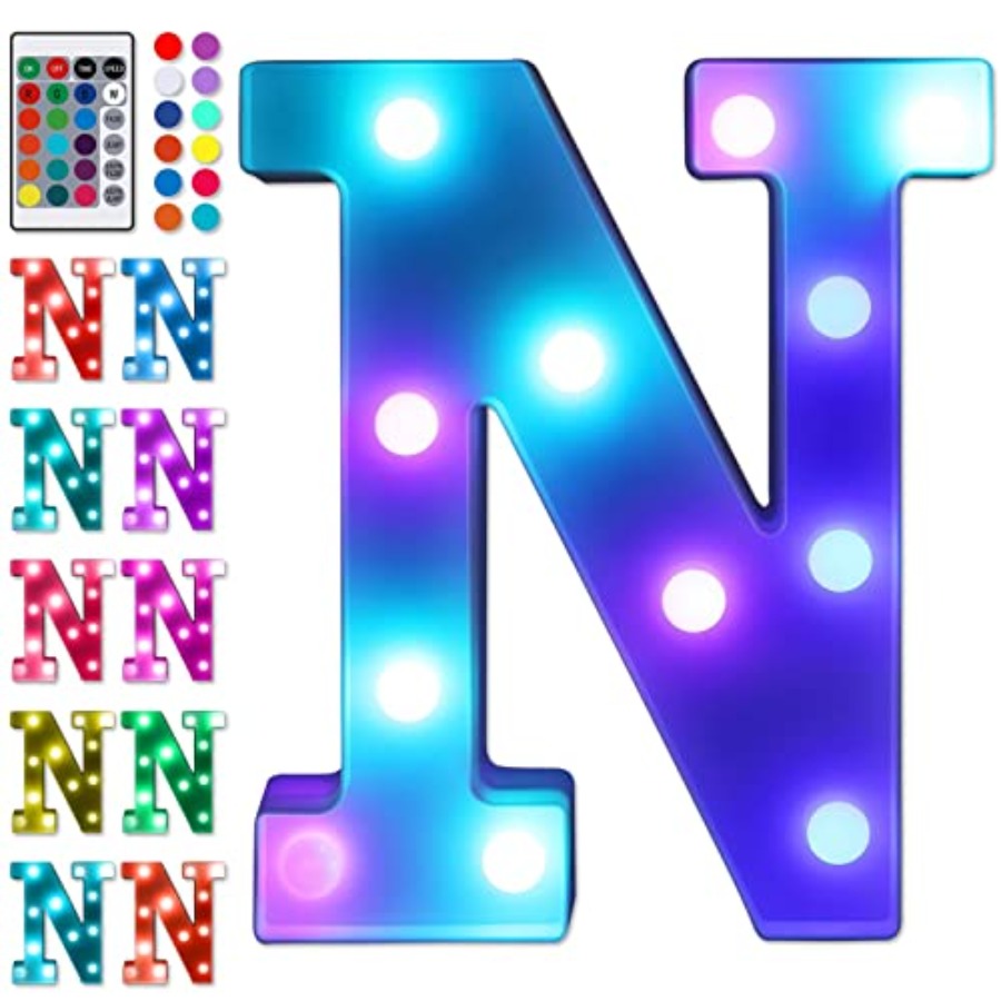 ful LED Letter Lights with Rem - Light Up Letters Marquee ulasan dan harga