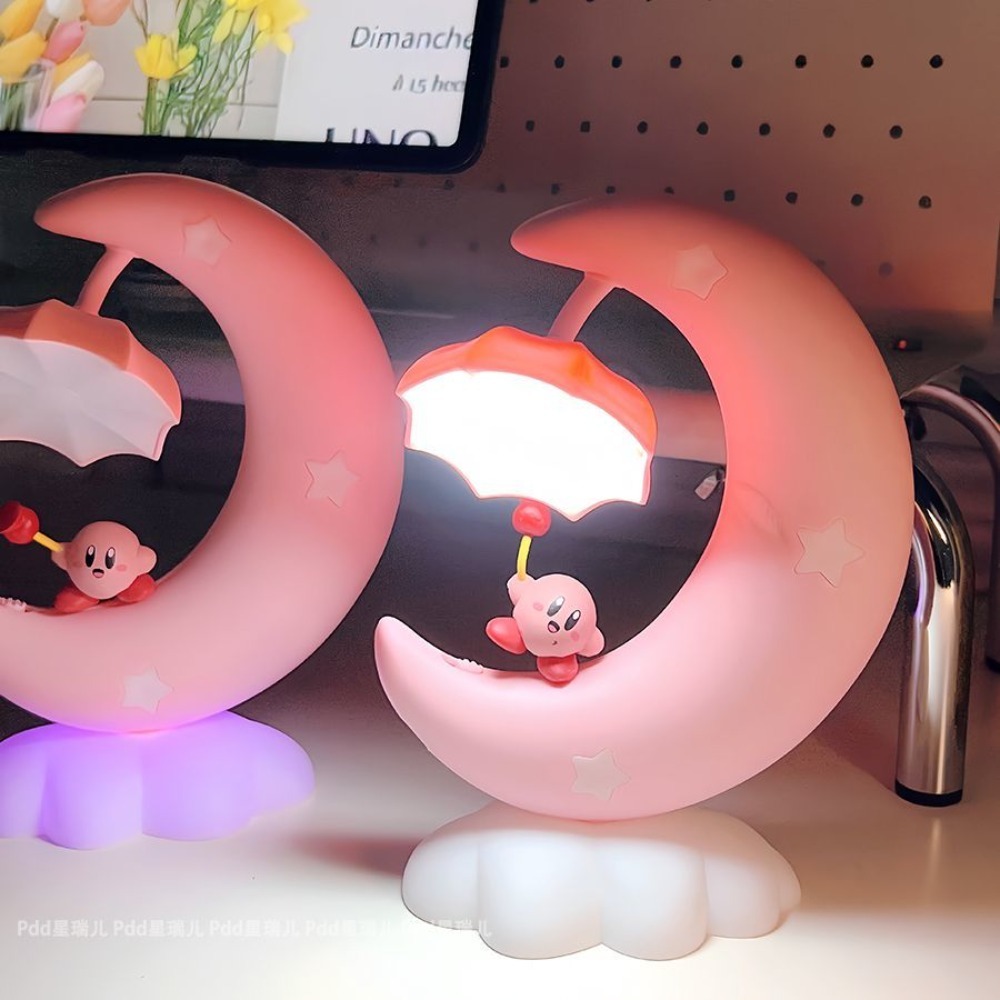 Cute Kirby Moon Night Light, K - Ambient Lighting Decor For Room ulasan dan harga