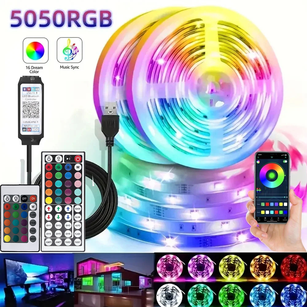 Smart RGB LED Gaming Light Str - Lighting Decor For Home ulasan dan harga