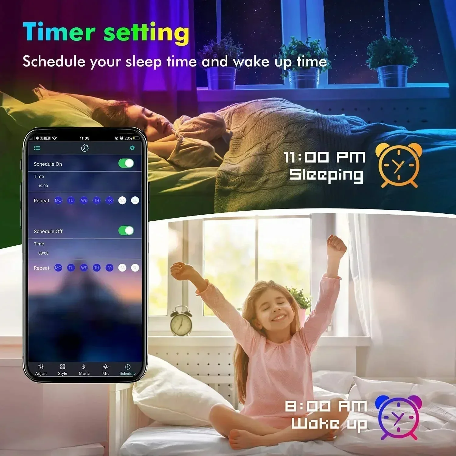 Smart RGB LED Gaming Light Str - Lighting Decor For Home ulasan dan harga