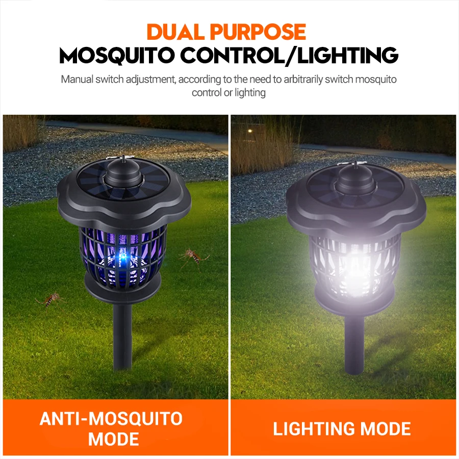 2-in-1 1200mAh LED Solar Light - Lighting Bug Decor ulasan dan harga