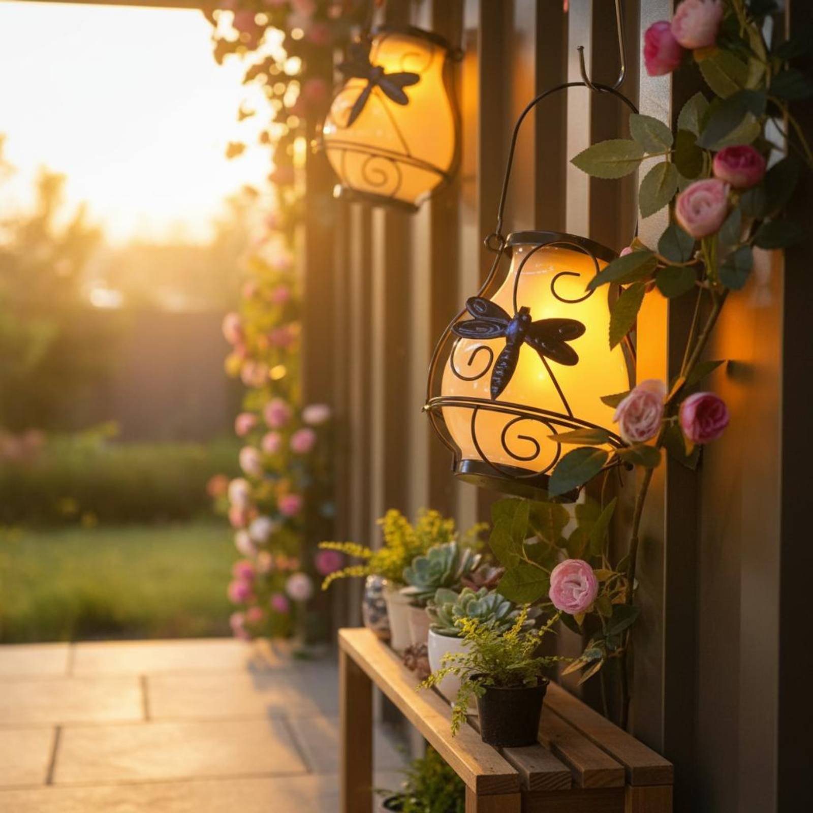 Solar Butterfly Lantern Waterp - Lighting Decoration Outdoor ulasan dan harga