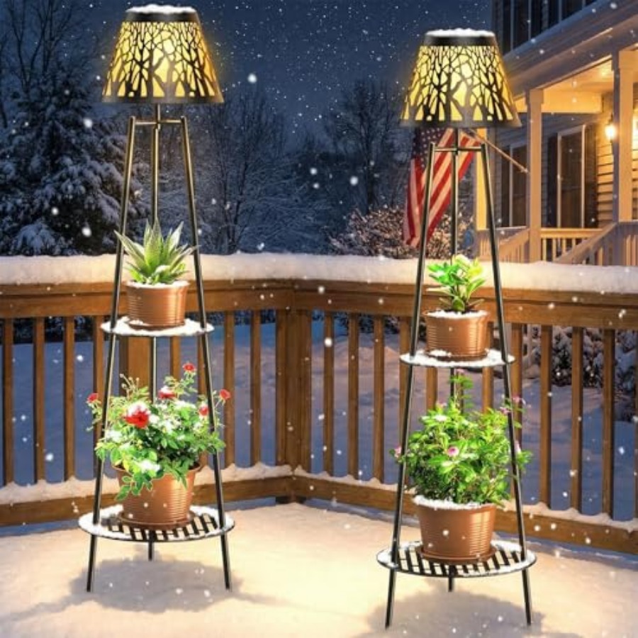 2 Pack Outdoor Solar Floor Lam - Lighting Decoration Outdoor ulasan dan harga