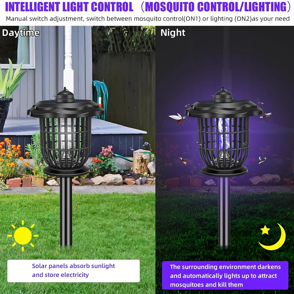 2-in-1 1200mAh LED Solar Light - Lighting Bug Decor ulasan dan harga