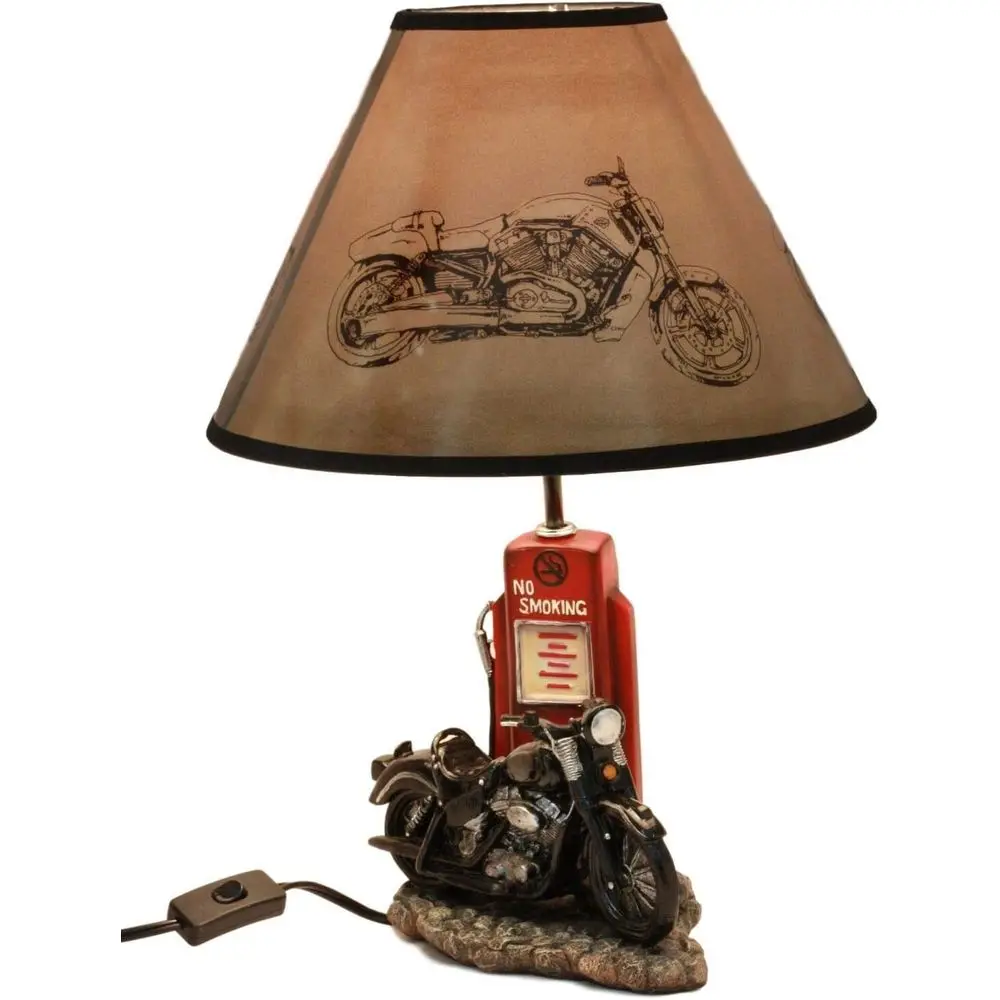 Vintage Retro Black Motorcycle - Lighting Decor For Home ulasan dan harga