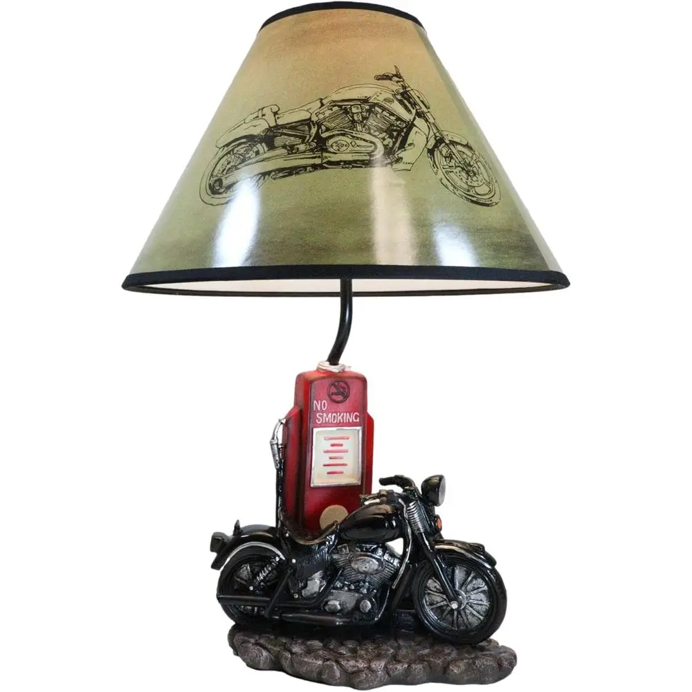 Vintage Retro Black Motorcycle - Lighting Decor For Home ulasan dan harga