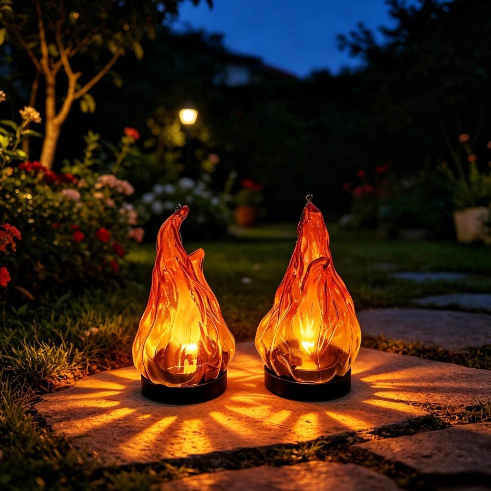 Solar Flame Hanging Lantern Li - Lighting Decoration Outdoor ulasan dan harga