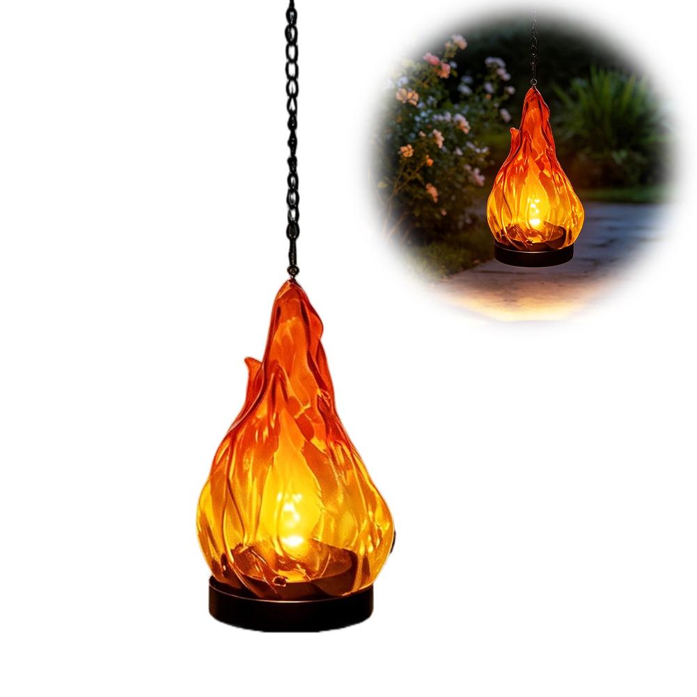 Solar Flame Hanging Lantern Li - Lighting Decoration Outdoor ulasan dan harga