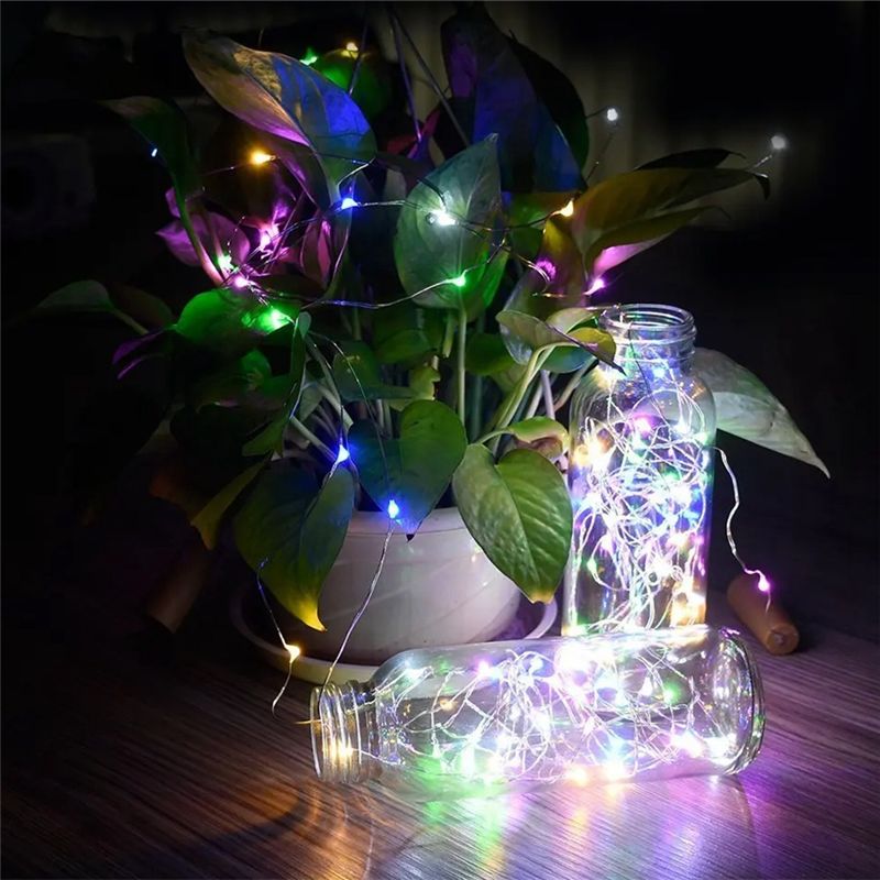 AT02-Set Of 10 Solar LED Fairy - Decor Lighting Cork ulasan dan harga