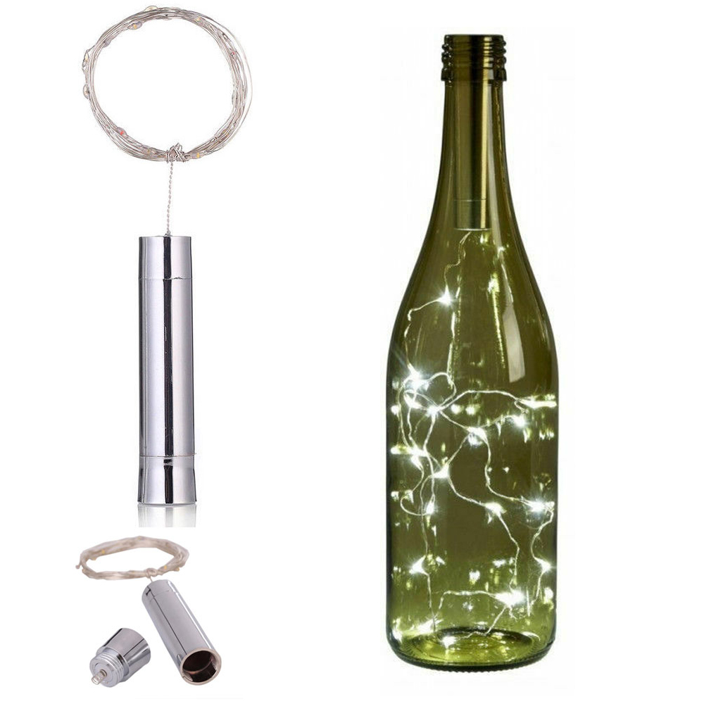 2M 20LEDs Cork Shaped Wine Bot - Decor Lighting Cork ulasan dan harga