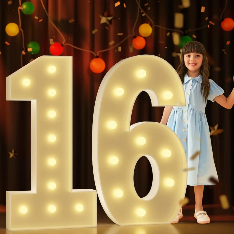 70-120cm Marquee Numbers Birth - Light Up Letters Marquee ulasan dan harga