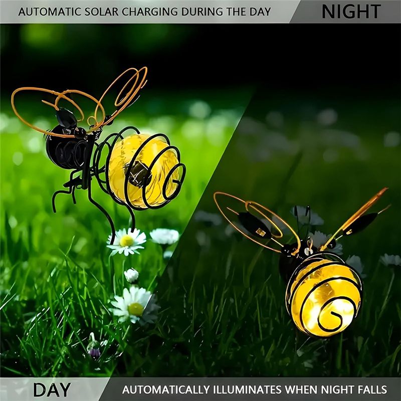 AS94-Solar Bee Simulation Ligh - Lighting Bug Decor ulasan dan harga