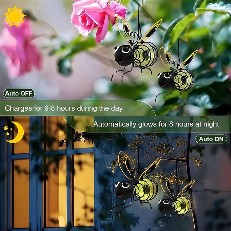 AS94-Solar Bee Simulation Ligh - Lighting Bug Decor ulasan dan harga
