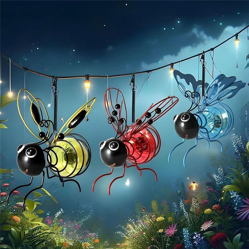 AS94-Solar Bee Simulation Ligh - Lighting Bug Decor ulasan dan harga