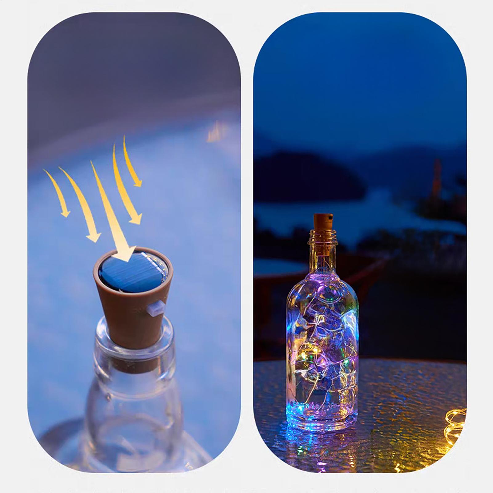 Solar Wine Bottle Lights 6 Pie - Decor Lighting Cork ulasan dan harga
