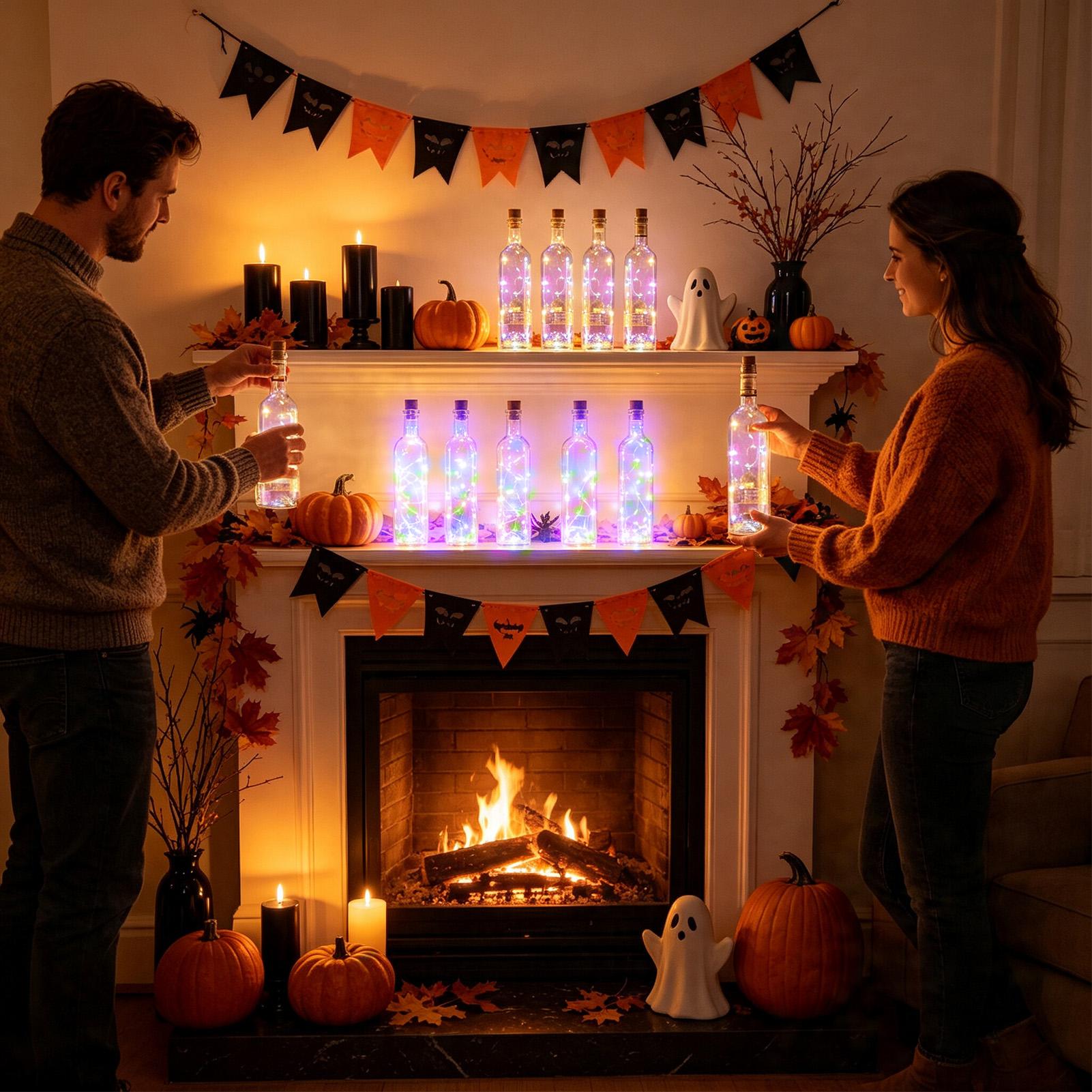 Solar Wine Bottle Lights 6 Pie - Decor Lighting Cork ulasan dan harga